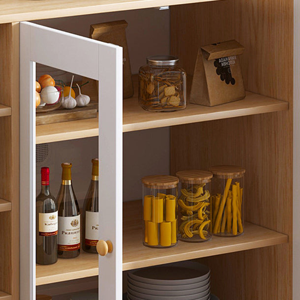 Sideboard in stile moderno buffet cassetti in legno ingegnerizzati e armadi.