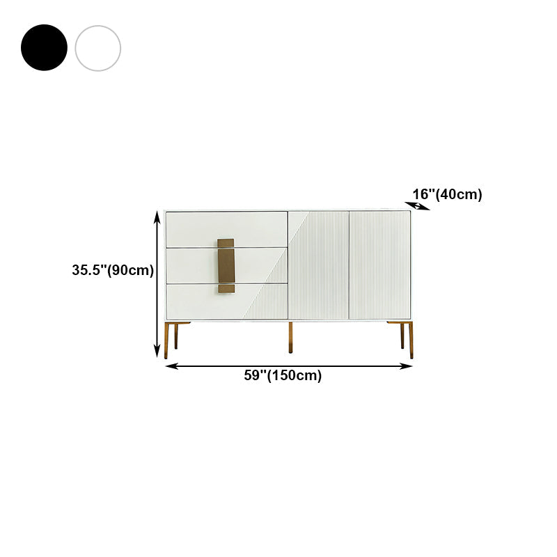 Sideboard a buffet glam Birch Birch Legno Soldboard per soggiorno