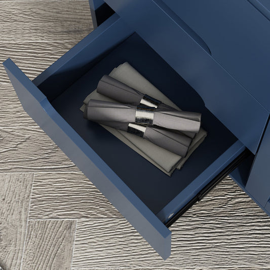 35,5 "L Glas Tür Holz Sideboard moderne Glaubwürdigkeit mit Lagerung und Schublade für Wohnzimmer