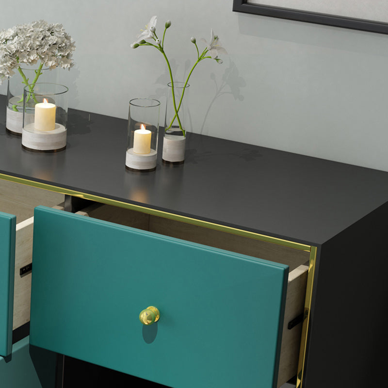 47.5"L Wood Dining Room Sideboard Cabinet Modern Credenza with Storage and Drawer Clearhalo 'buffet_sideboard' 'Buffets & Sideboards' 'furn' 'furn_buffet_sideboard' 'Furniture' 'Kitchen & Dining Furniture' 5681243
