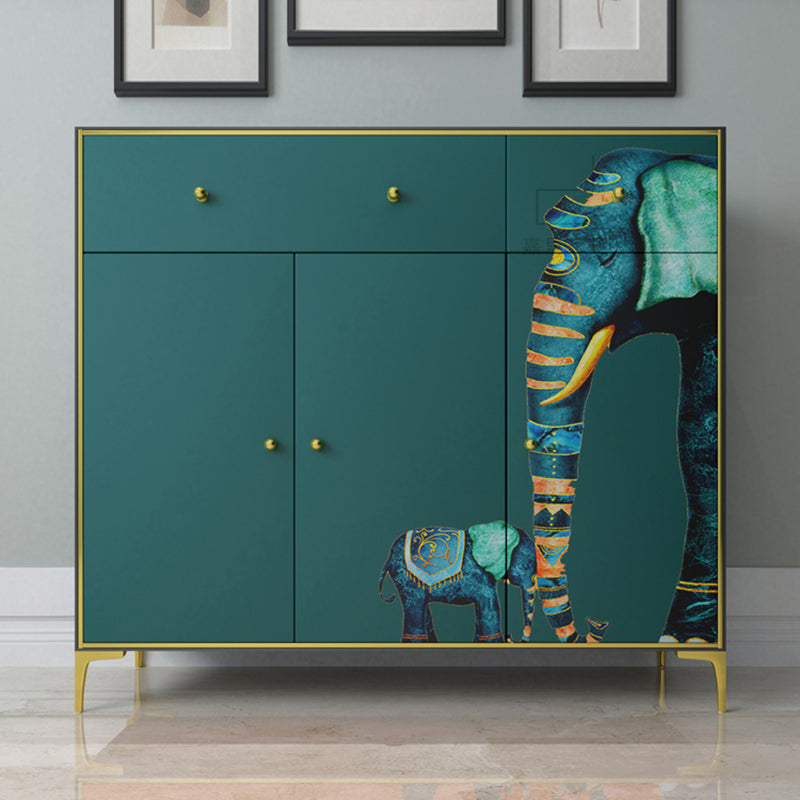 47.5"L Wood Dining Room Sideboard Cabinet Modern Credenza with Storage and Drawer Clearhalo 'buffet_sideboard' 'Buffets & Sideboards' 'furn' 'furn_buffet_sideboard' 'Furniture' 'Kitchen & Dining Furniture' 5681249