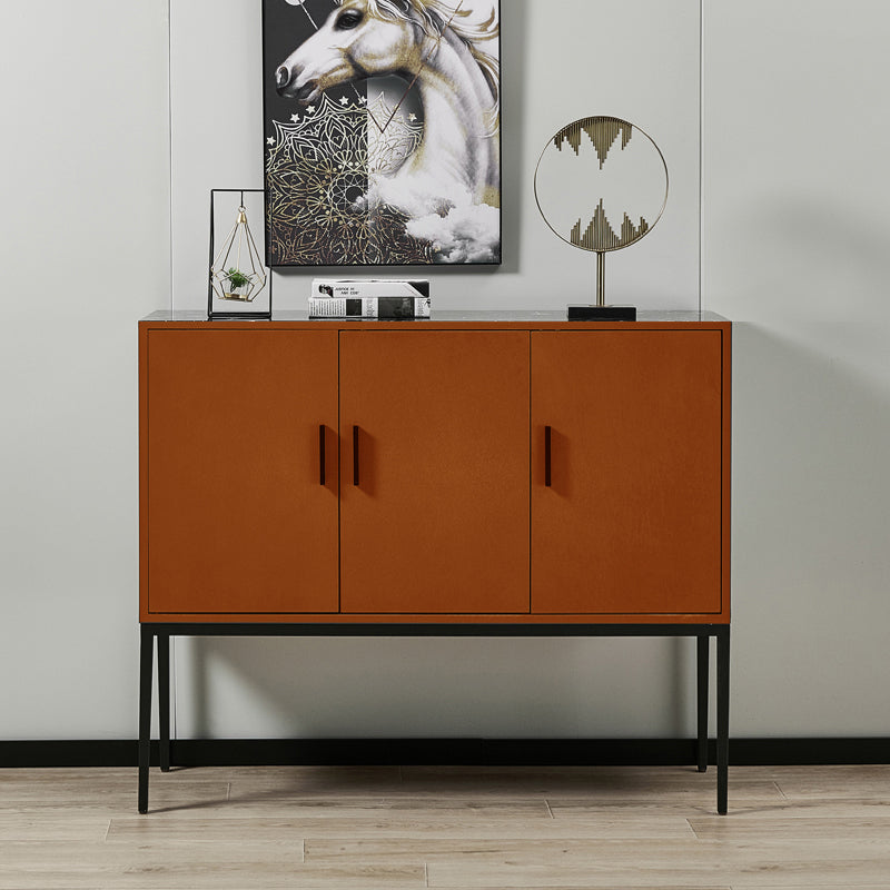 Glam Sideboard Table with Stone Top Buffet Sideboard Cabinets and Storage Clearhalo 'buffet_sideboard' 'Buffets & Sideboards' 'furn' 'furn_buffet_sideboard' 'Furniture' 'Kitchen & Dining Furniture' 5681344