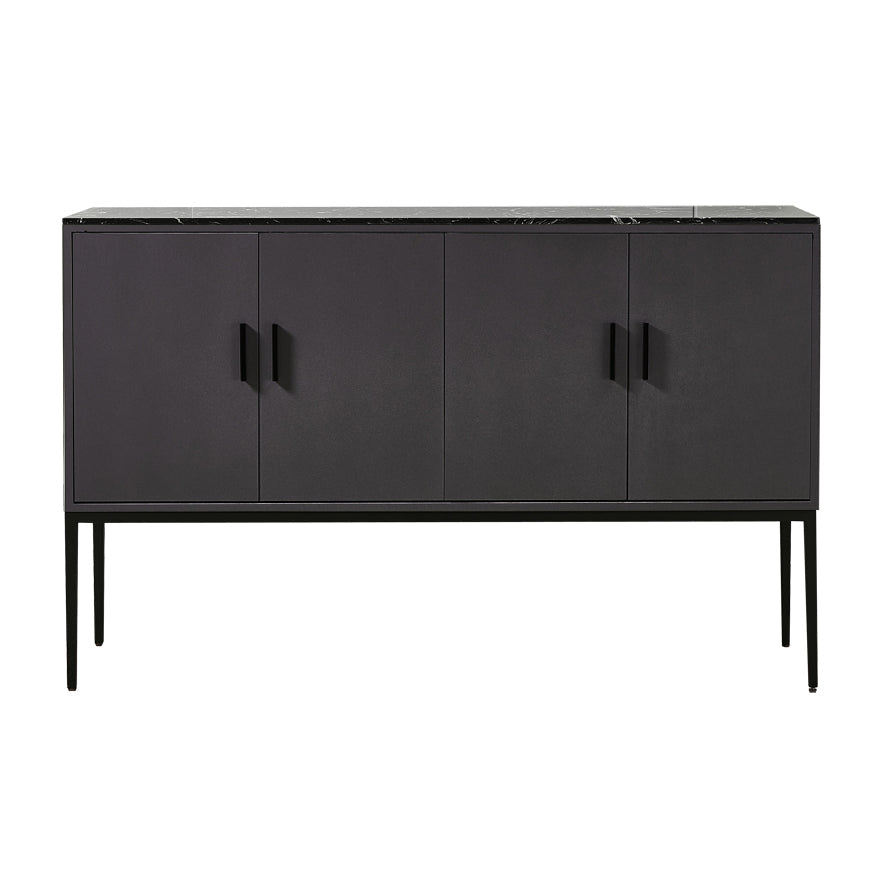 Glam Sideboard Table with Stone Top Buffet Sideboard Cabinets and Storage Clearhalo 'buffet_sideboard' 'Buffets & Sideboards' 'furn' 'furn_buffet_sideboard' 'Furniture' 'Kitchen & Dining Furniture' 5681346