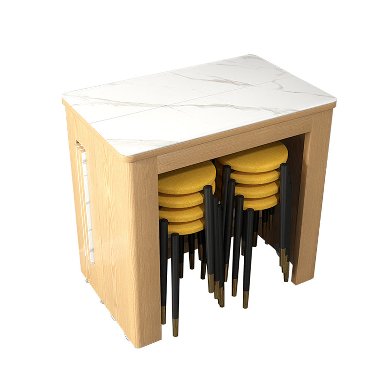 コンテンポラリースタイルのディナーテーブル長方形の家具、72.3 "L x 31.5" W x 29.5 "h