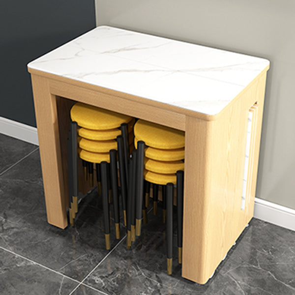 コンテンポラリースタイルのディナーテーブル長方形の家具、72.3 "L x 31.5" W x 29.5 "h