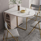 Simplicity Style Dinner Table Trestle Base Folding Furniture,59"L x 31.5"W x 29.5"H Clearhalo 'Dining Tables & Seating' 'Dining Tables' 'dining_table' 'furn' 'furn_dining_table' 'Furniture' 'Kitchen & Dining Furniture' 5681450