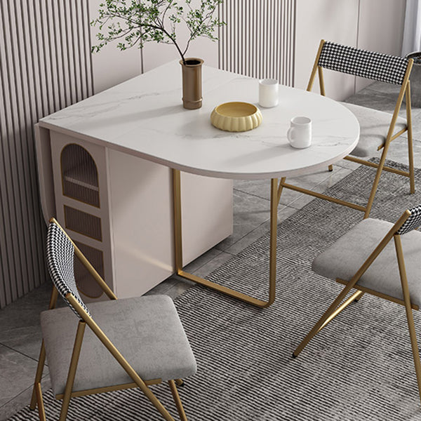 Simplicity Style Dinner Table Trestle Base Folding Furniture,59"L x 31.5"W x 29.5"H Clearhalo 'Dining Tables & Seating' 'Dining Tables' 'dining_table' 'furn' 'furn_dining_table' 'Furniture' 'Kitchen & Dining Furniture' 5681450