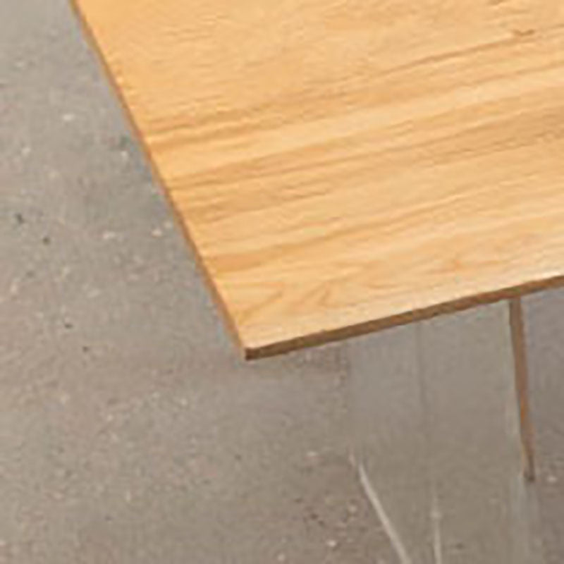 Table à manger en bois massif table contemporaine avec base de traîneau