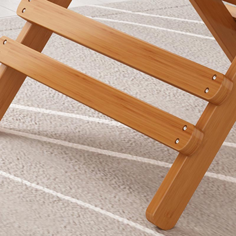Modern Bamboo Pedestal Dining Table Natural Folding Table for Restaurant