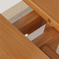 Modern Bamboo Pedestal Dining Table Natural Folding Table for Restaurant