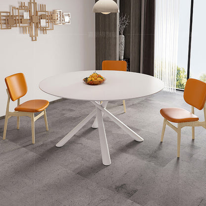 Salon Table à manger en pierre ronde