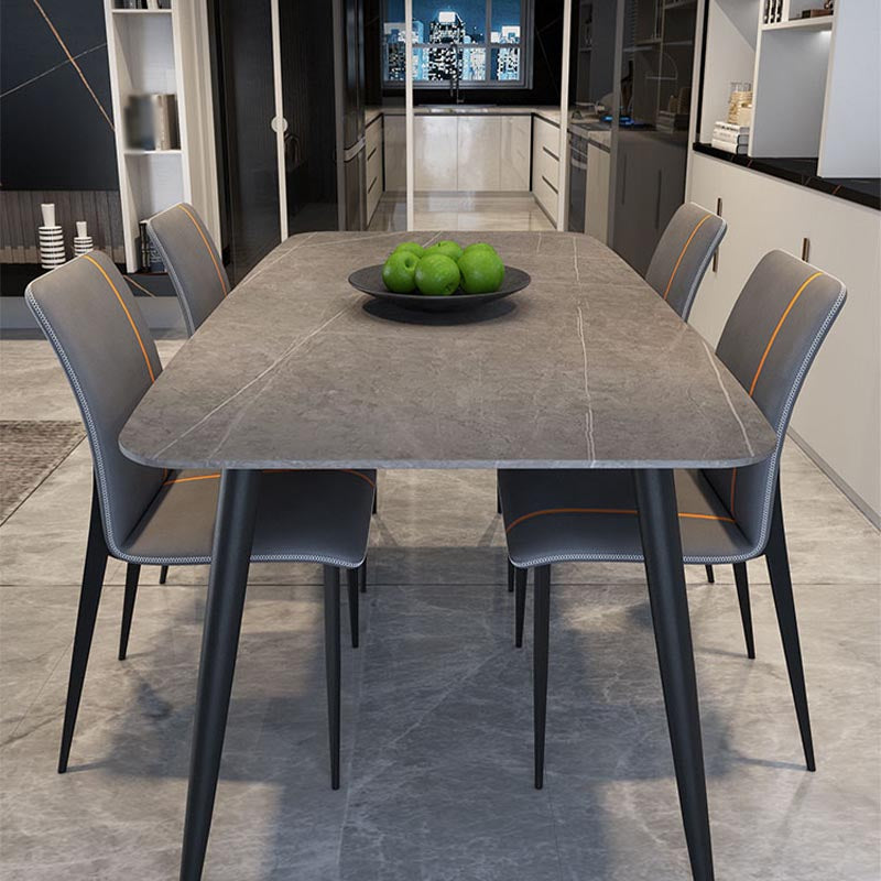 Table du site de salle à manger du rectangle industriel