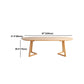 Simple Style Oval Wood Table Sled Solid Wood Base Home Table Clearhalo 'Dining Tables & Seating' 'Dining Tables' 'dining_table' 'furn' 'furn_dining_table' 'Furniture' 'Kitchen & Dining Furniture' 5681675
