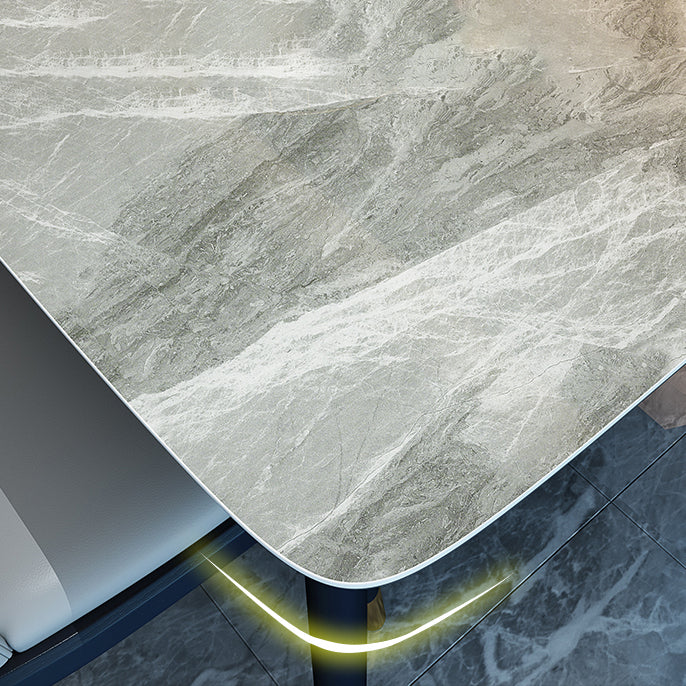 Table à manger gris de style moderne