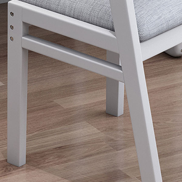 コンテンポラリーダイニングチェアオープンバックダイニングアームレスサイドチェアと木製の脚