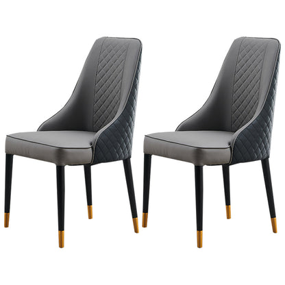 Nordic Style Wood Dining Chairs Armless Parsons Chair for Home Use