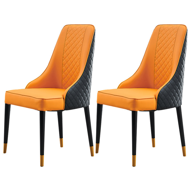 Nordic Style Wood Dining Chairs Armless Parsons Chair for Home Use