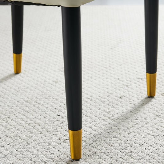 Nordic Style Wood Dining Chairs Armless Parsons Chair for Home Use