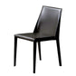Designer Style Solid Back Chair Home Leather Matte Finish Dining Chair Clearhalo 'Dining Chairs' 'Dining Tables & Seating' 'dining_chair' 'furn' 'furn_dining_chair' 'Furniture' 'Kitchen & Dining Furniture' 5681913