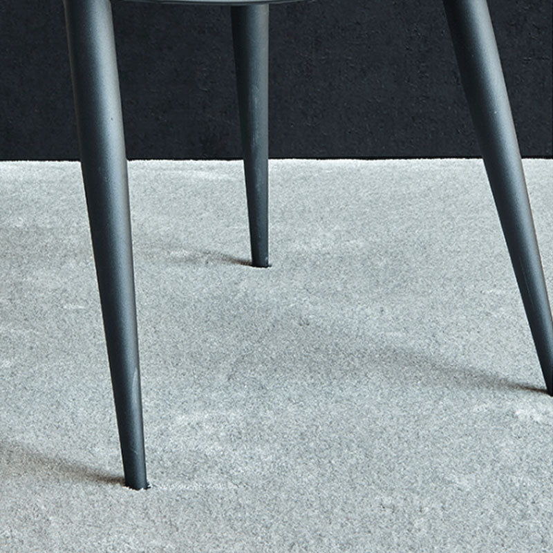 工業デザインウィングバックアームレスチェアフェイクレザーダイニングチェア