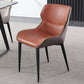 Industrial Faux Leather Dining Chairs Wingback Arm Side Chair for Kitchen