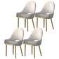 Scandinavian Open Back Dining Chairs Upholstered Arm Side Chair