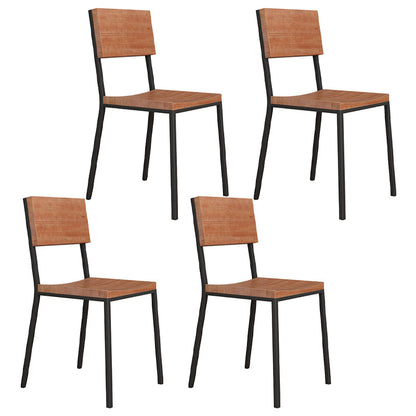 オープンバックサイドチェアインダストリアルメタルキッチンダイニングルームチェア