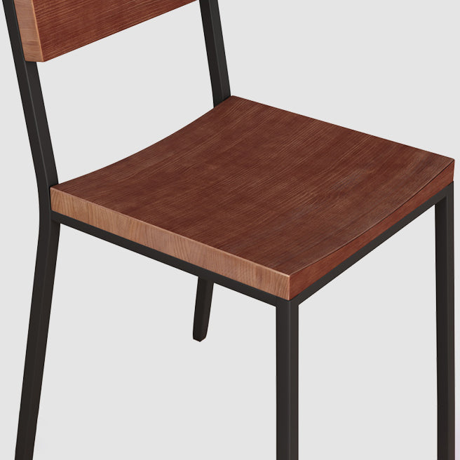 オープンバックサイドチェアインダストリアルメタルキッチンダイニングルームチェア