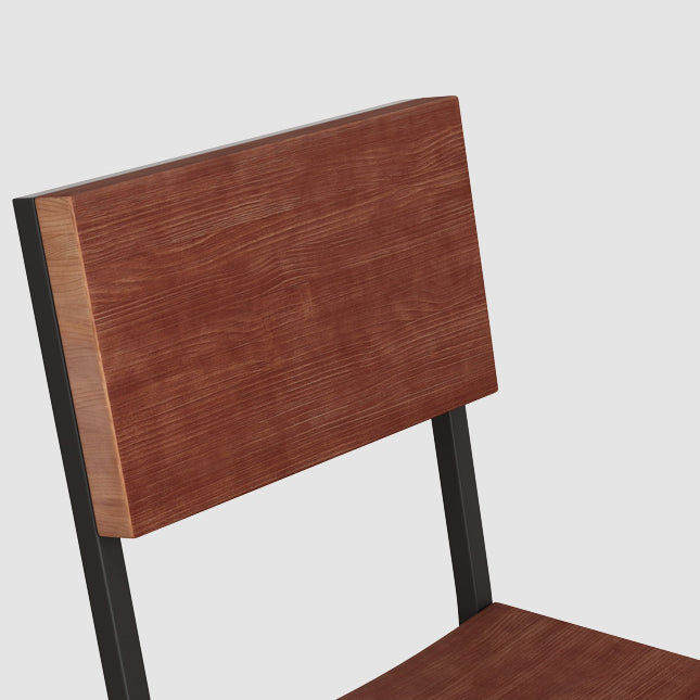 オープンバックサイドチェアインダストリアルメタルキッチンダイニングルームチェア