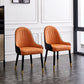 Leather Dining Side Chair Scandinavian Design Arm Solid Back Dining Side Chairs Clearhalo 'Dining Chairs' 'Dining Tables & Seating' 'dining_chair' 'furn' 'furn_dining_chair' 'Furniture' 'Kitchen & Dining Furniture' 5682029
