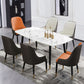 Leather Dining Side Chair Scandinavian Design Arm Solid Back Dining Side Chairs Clearhalo 'Dining Chairs' 'Dining Tables & Seating' 'dining_chair' 'furn' 'furn_dining_chair' 'Furniture' 'Kitchen & Dining Furniture' 5682038