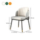 Upholstered Side Chairs Nordic Design Solid Back Armless Dining Chairs
