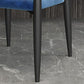 Eigentijdse eetkamerstoelen arm open achterstoelen met metalen benen