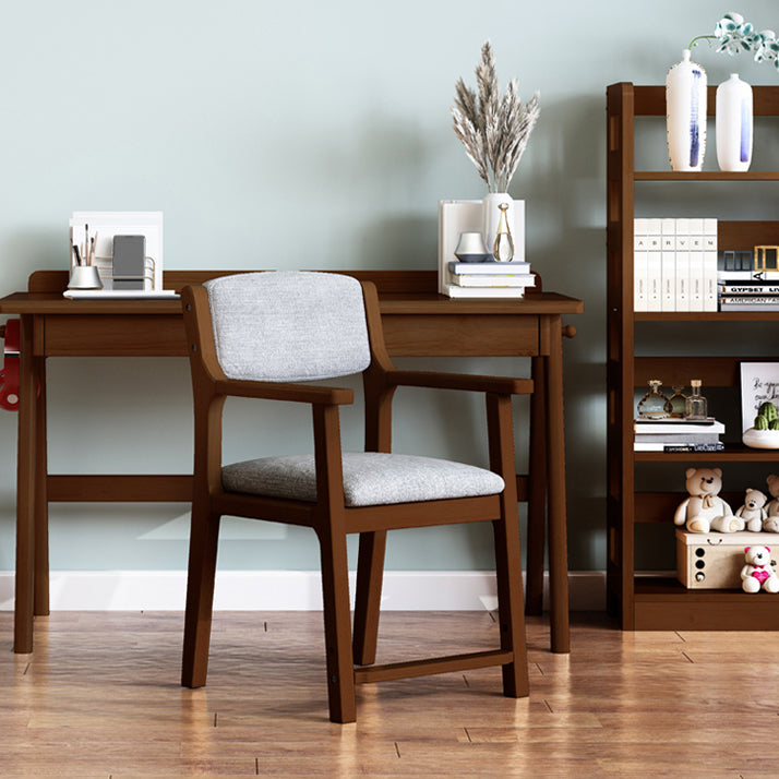 モダンなダイニングチェアオープンバックダイニングアームサイド椅子と木製の脚