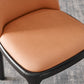 Contemporary Style Dining Chair Solid Back Dining Armless Side Chair with Wooden Legs