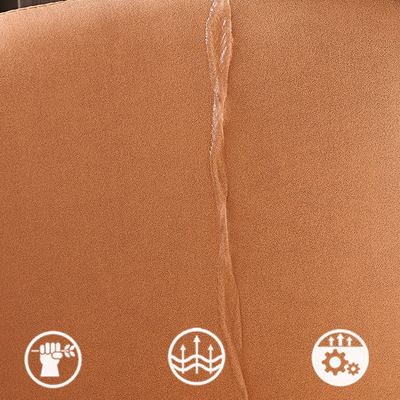 Contemporary Style Dining Chair Solid Back Dining Armless Side Chair with Wooden Legs