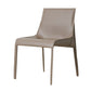 Contemporary Leather Dining Armless Chair Metal Dining Chair for Restaurant Use