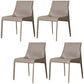 Contemporary Leather Dining Armless Chair Metal Dining Chair for Restaurant Use