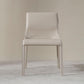 Contemporary Leather Dining Armless Chair Metal Dining Chair for Restaurant Use