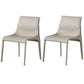Contemporary Leather Dining Armless Chair Metal Dining Chair for Restaurant Use