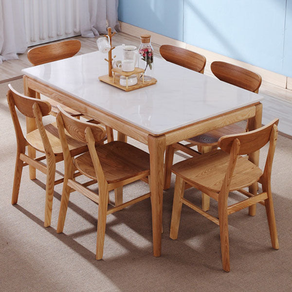 Contemporary Restaurant Wood Side Chair Matte Finish Open Back Dining Chair Clearhalo 'Dining Chairs' 'Dining Tables & Seating' 'dining_chair' 'furn' 'furn_dining_chair' 'Furniture' 'Kitchen & Dining Furniture' 5682260