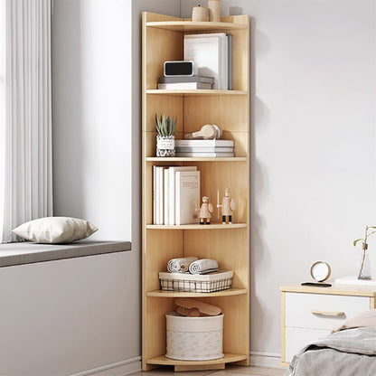 Contemporary Triangle Accent Chest with Shelves Wooden Scratch Resistant Chest Natural Clearhalo 'Cabinets & Chests' 'cabinets_chests' 'furn' 'furn_cabinets_chests' 'Furniture' 'Living Room Furniture' 5682306