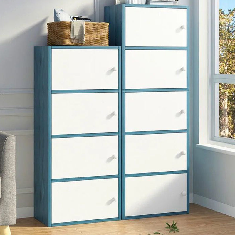 Armoire à accent moderne avec armoire à portes boutons, résistant à l'eau