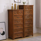 13.77" Wide Accent Chest with Drawers Mid-Century Modern Rectangle Chest