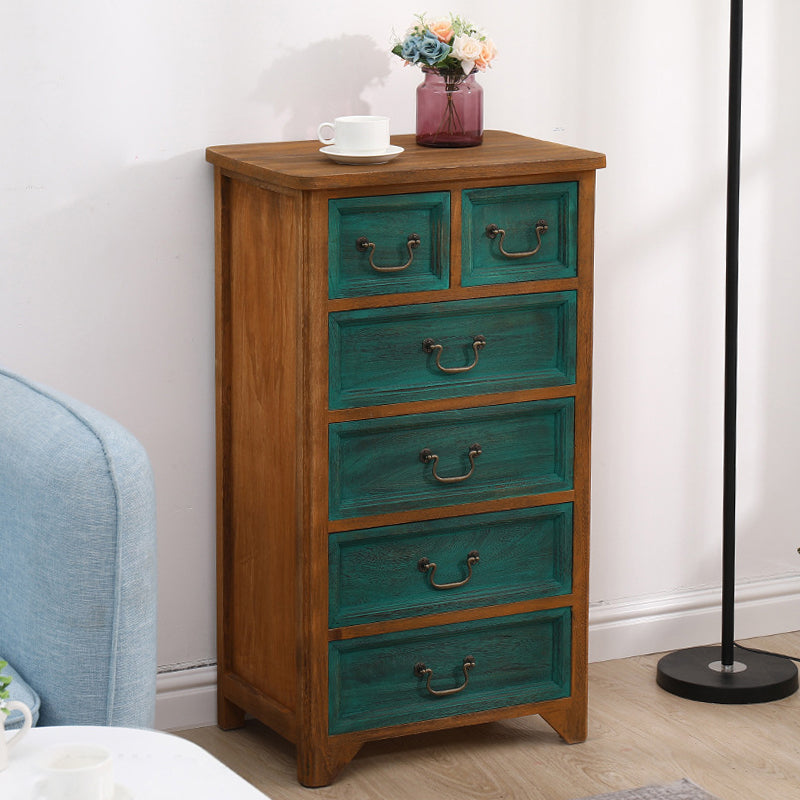 13.77" Wide Accent Chest with Drawers Mid-Century Modern Rectangle Chest