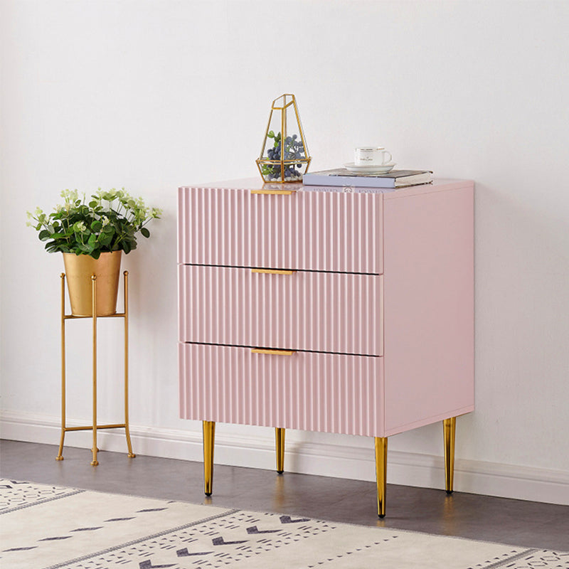 Modern 15.74" Wide Accent Chest Solid Wood Soft Close Drawers Chest Pink 3 Clearhalo 'Cabinets & Chests' 'cabinets_chests' 'furn' 'furn_cabinets_chests' 'Furniture' 'Living Room Furniture' 5682490