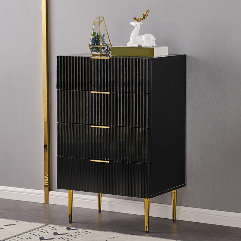 Modern 15.74" Wide Accent Chest Solid Wood Soft Close Drawers Chest Black 4 Clearhalo 'Cabinets & Chests' 'cabinets_chests' 'furn' 'furn_cabinets_chests' 'Furniture' 'Living Room Furniture' 5682492