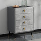 15.74" Wide Modern Accent Chest with Soft Close Drawers Wood Chest Grey 4 Clearhalo 'Cabinets & Chests' 'cabinets_chests' 'furn' 'furn_cabinets_chests' 'Furniture' 'Living Room Furniture' 5682538