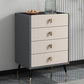 15.74" Wide Modern Accent Chest with Soft Close Drawers Wood Chest Champagne 4 Clearhalo 'Cabinets & Chests' 'cabinets_chests' 'furn' 'furn_cabinets_chests' 'Furniture' 'Living Room Furniture' 5682539