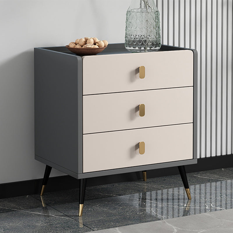 15.74" Wide Modern Accent Chest with Soft Close Drawers Wood Chest Champagne 3 Clearhalo 'Cabinets & Chests' 'cabinets_chests' 'furn' 'furn_cabinets_chests' 'Furniture' 'Living Room Furniture' 5682542